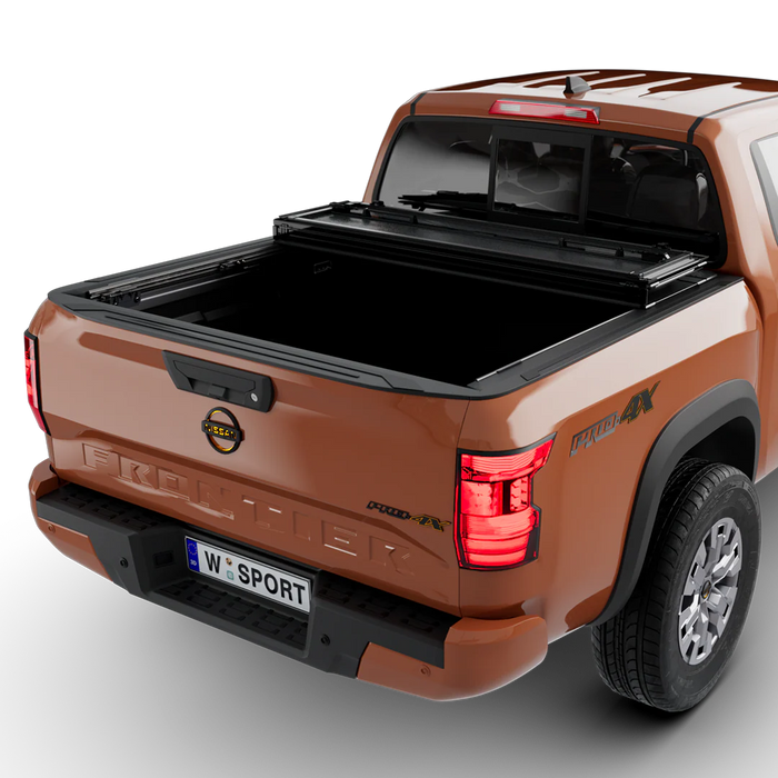 Worksport AL4 Flip-Up Hard Trifold Tonneau Cover For 2022-2026 Nissan Frontier 5' Bed