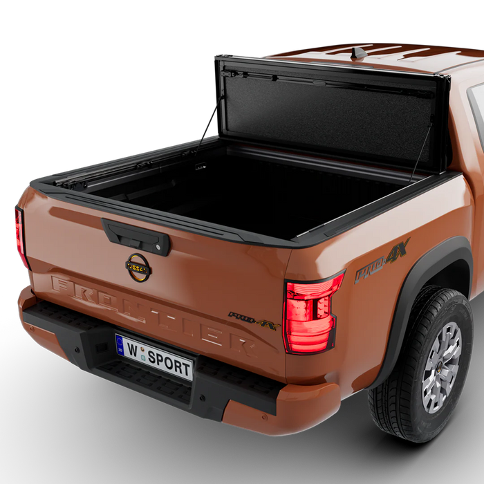 Worksport AL4 Flip-Up Hard Trifold Tonneau Cover For 2022-2026 Nissan Frontier 5' Bed