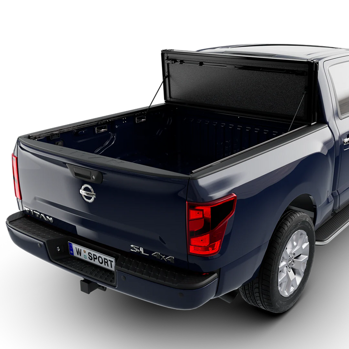 Worksport AL4 Flip-Up Hard Trifold Tonneau Cover For 2017-2024 Nissan Titan 5'7" Bed