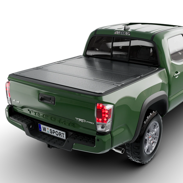 Worksport AL4 Flip-Up Hard Trifold Tonneau Cover For 2016-2023 Toyota Tacoma 5'1" Bed - 4975251