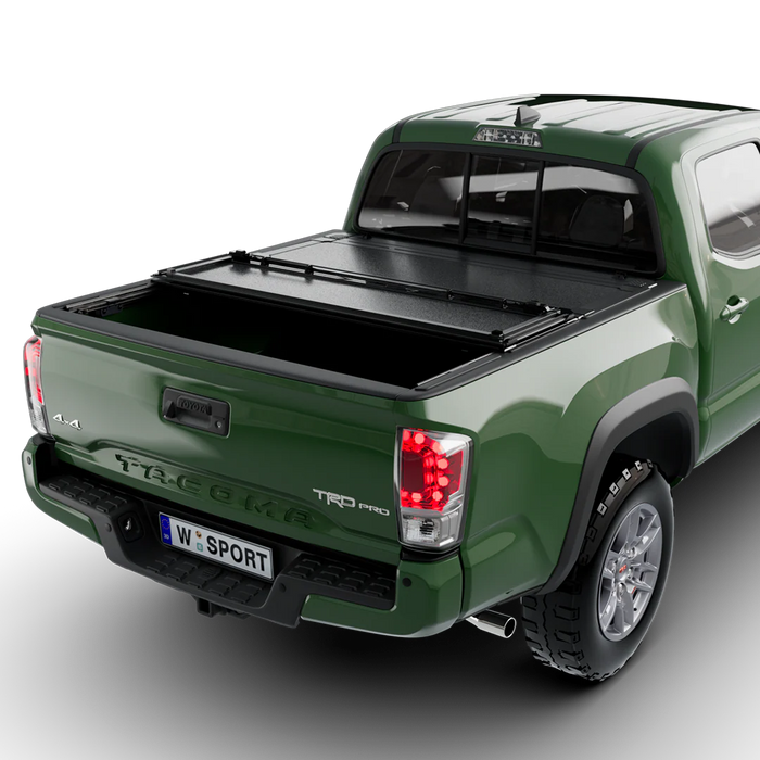 Worksport AL4 Flip-Up Hard Trifold Tonneau Cover For 2016-2023 Toyota Tacoma 5'1" Bed - 4975251