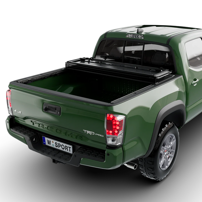 Worksport AL4 Flip-Up Hard Trifold Tonneau Cover For 2016-2023 Toyota Tacoma 5'1" Bed - 4975251