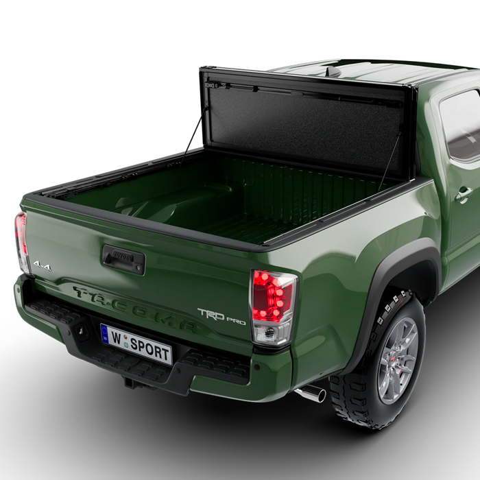 Worksport AL4 Flip-Up Hard Trifold Tonneau Cover For 2016-2023 Toyota Tacoma 5'1" Bed - 4975251