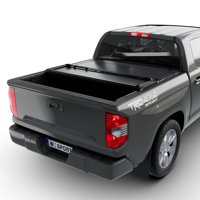 Worksport AL4 Flip-Up Hard Trifold Tonneau Cover For 2022-2026 Toyota Tundra 6'7" Bed - 4977361