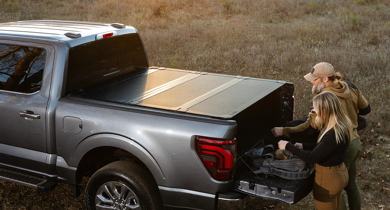 Worksport AL4 Flip-Up Hard Trifold Tonneau Cover For 2015-2026 Ford F-150 6'7" Bed - 4931460