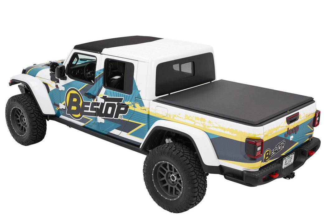 BesTop EZ-Roll Soft Tonneau Cover For 2020-2026 Jeep Gladiator 5' Bed
