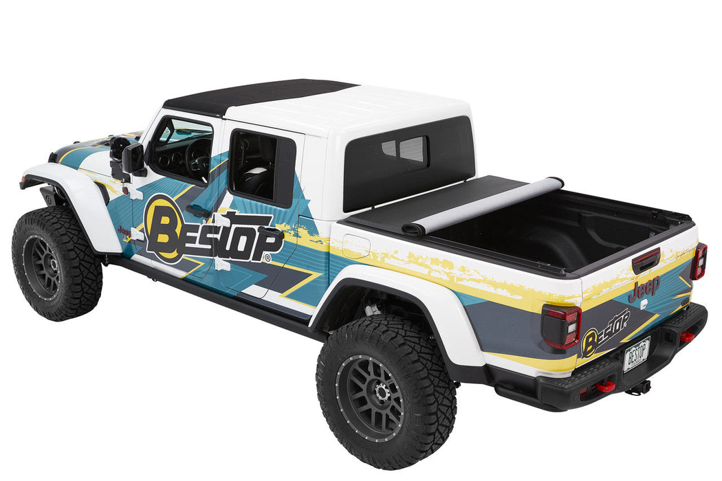 BesTop EZ-Roll Soft Tonneau Cover For 2020-2026 Jeep Gladiator 5' Bed