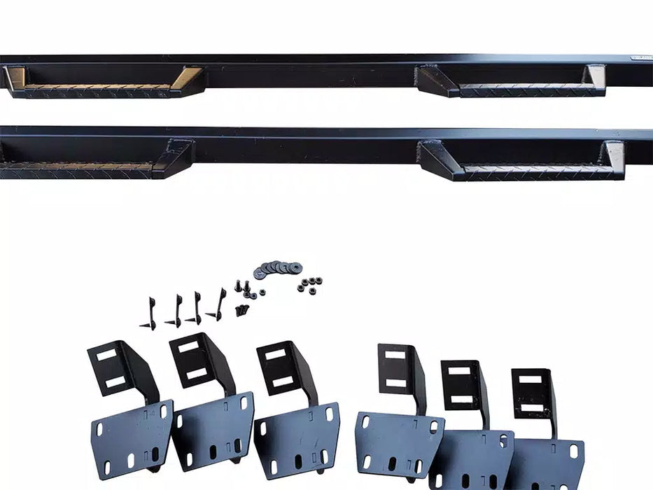 Black Horse Impact Black Side Steps 2020-2026 Jeep Gladiator - IM-JEGL