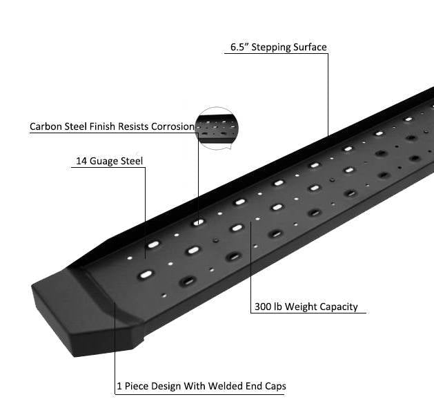 Black Horse Spartan Running Boards