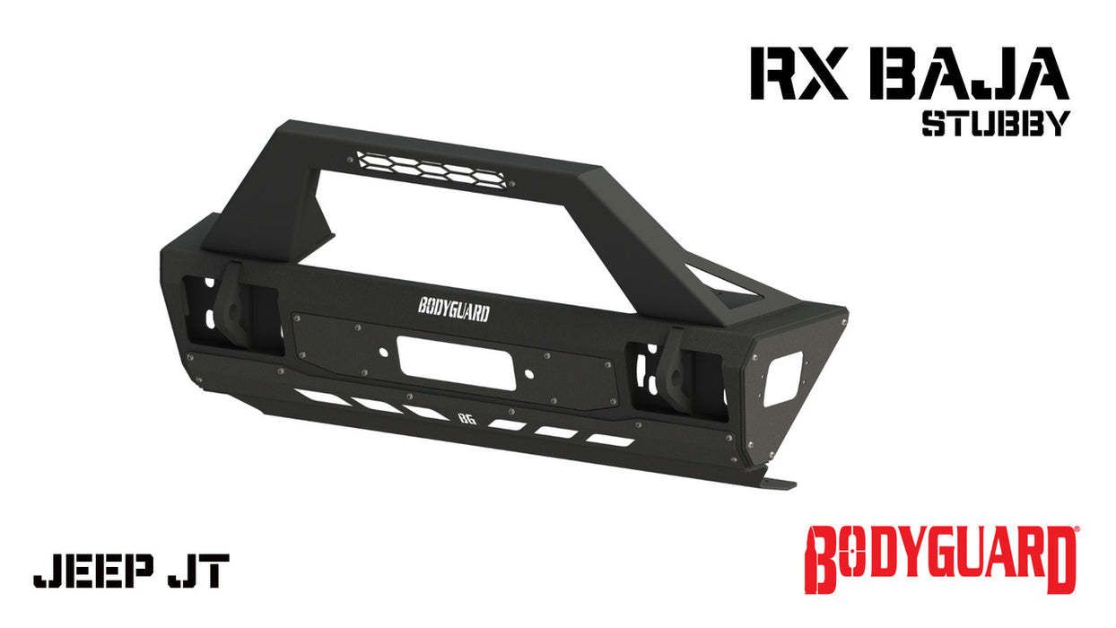 Bodyguard Jeep Gladiator Stubby Front Bumpers With Baja