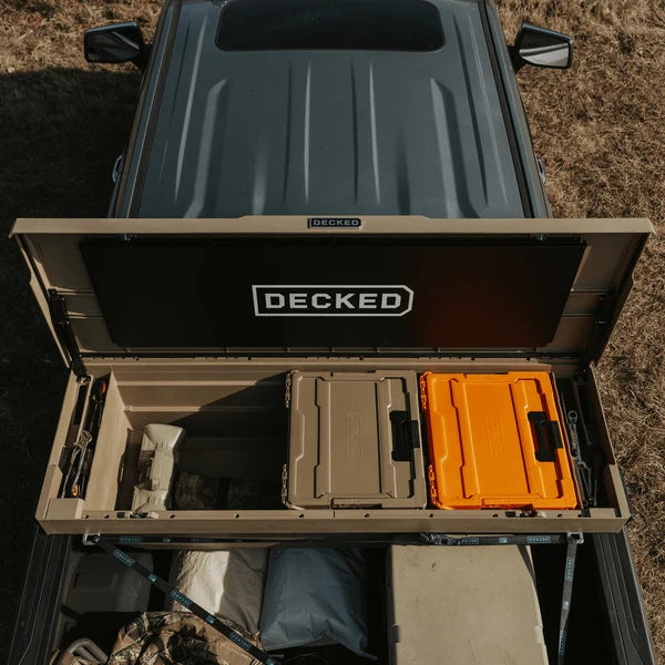 DECKED Full-Size Crossover Toolbox, Fender Dirt, 25.5" x 71.7" x  16" - DTB2T22-TAN