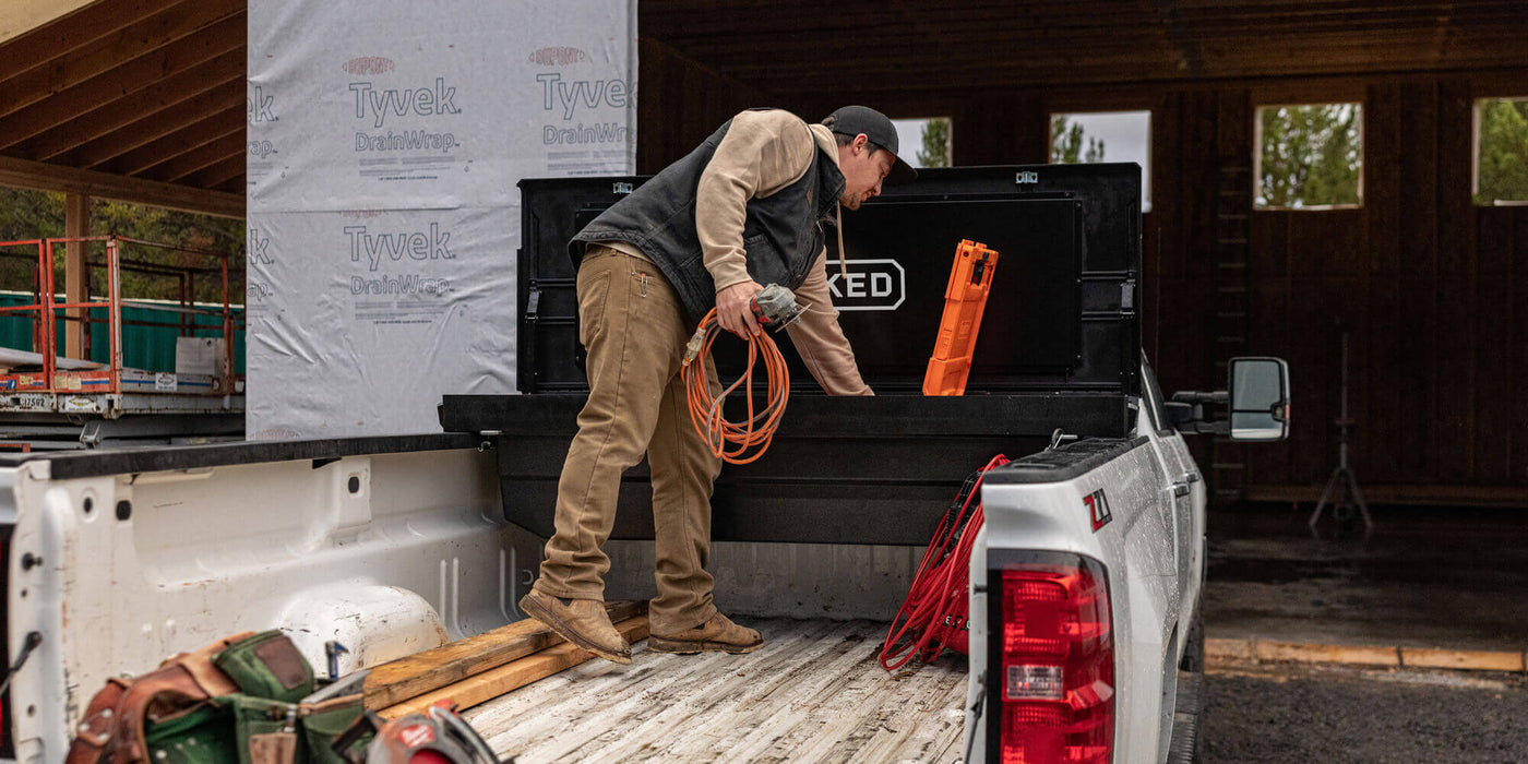 DECKED Full-Size Crossover Toolbox, Black, 25.5" x 71.7" x 16" - DTB2-BLK