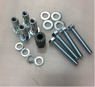 BedSlide Riv Nut Kit (4) Riv Nuts and Tool