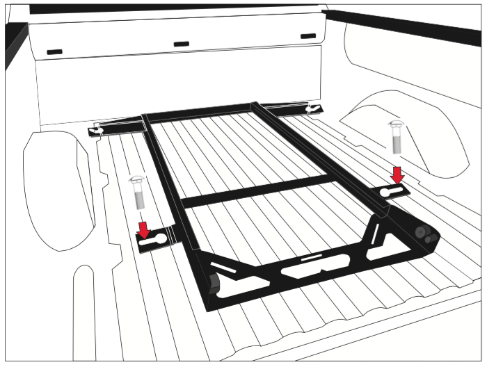 BedSlide NO-DRILL Factory Mount Install Kit