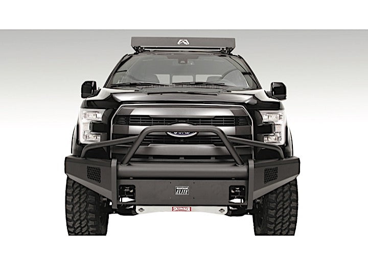 Fab Fours Black Steel Elite Front Bumpers For 2018-2020 Ford F-150
