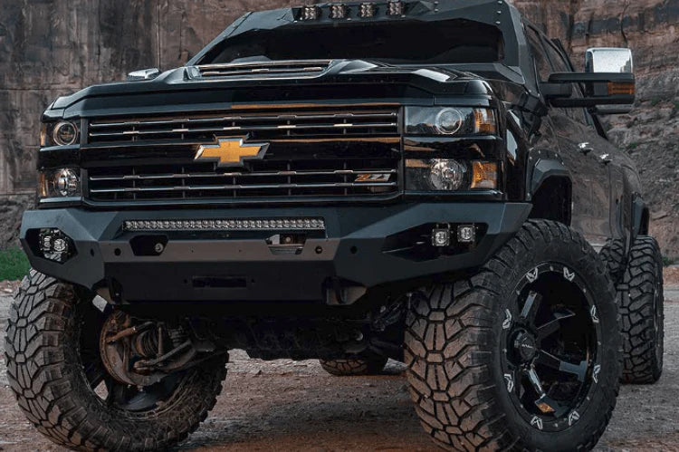 Fab Fours Matrix Front Bumpers For 2015-2019 Chevrolet Silverado 2500/3500