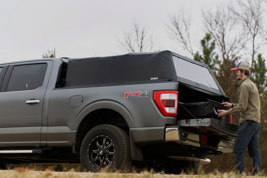 Fas-Top Traveler Sport | 2 in 1 Topper & Tonneau Cover For 2001-2007 GMC Sierra/Chevrolet Silverado 3500 Dually 8' Bed