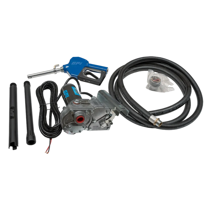 Chandler GPI 12V 15 GPM Fuel Transfer Pump - Automatic Nozzle