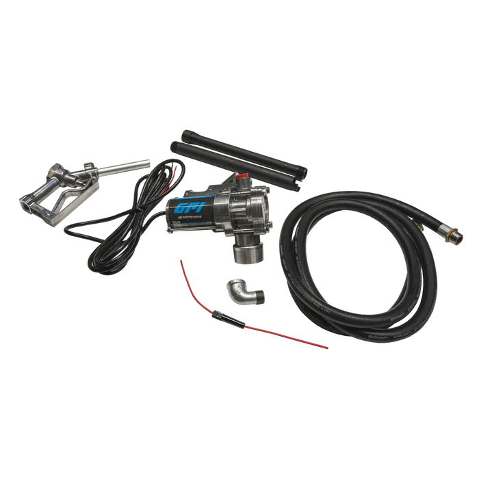 Chandler GPI 12V 8 GPM Fuel Transfer Pump - Manual Nozzle