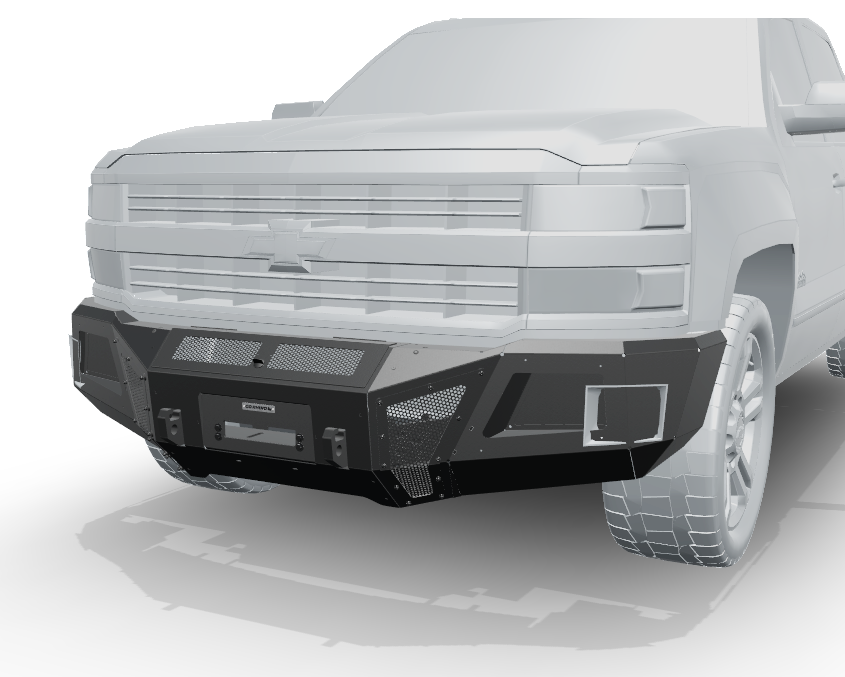 Go Rhino BR11 Winch Ready Front Bumper