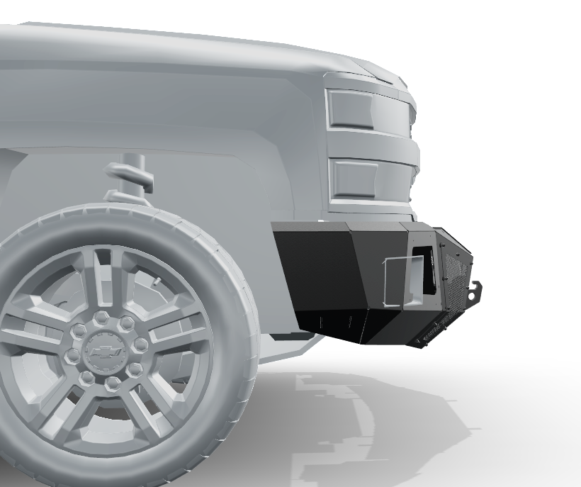 Go Rhino BR11 Winch Ready Front Bumper
