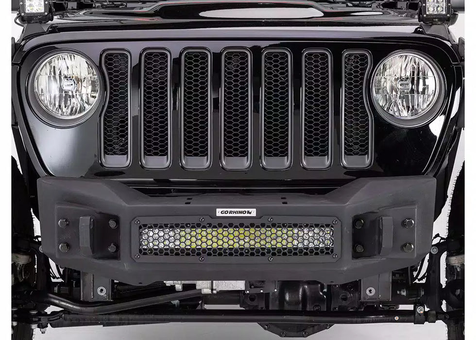 Go Rhino Rockline Stubby Front Winch Bumper 2020-2026 Jeep Gladiator