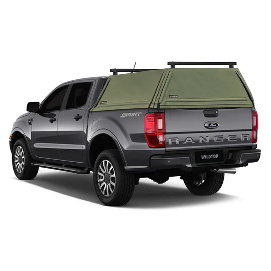 WildTop Ford Ranger Soft Truck Cap for 2019-2023 5ft Bed (61.0 in)