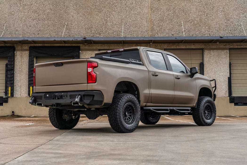 Ranch Hand Midnight 4-Step Running Steps For 2009-2026 Dodge RAM 1500/2500/3500 & 2019-2024 RAM 1500 Classic - MRSD091C1B4S