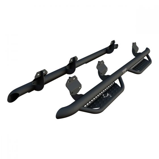 Ranch Hand Midnight 4-Step Running Steps For 2015-2026 Ford F-150/250/350/450 & 2024-2026 F-150 Lightning - MRSF151C1B4S