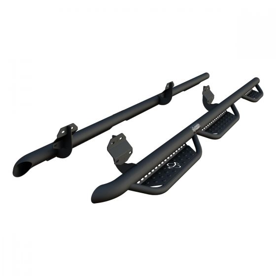 Ranch Hand Midnight 6-Step Running Steps For 2015-2026 Ford F-150/250/350 - MRSF171S8B6S