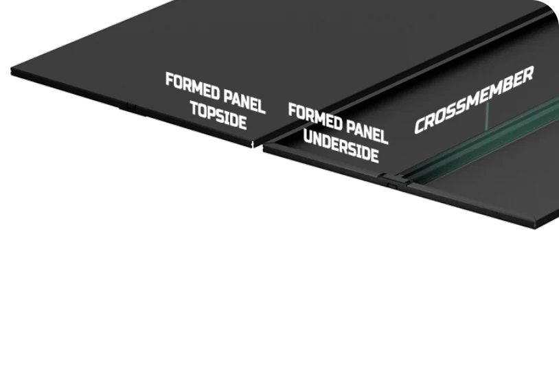 Worksport AL3 Hard Folding Tonneau Cover - 4712550