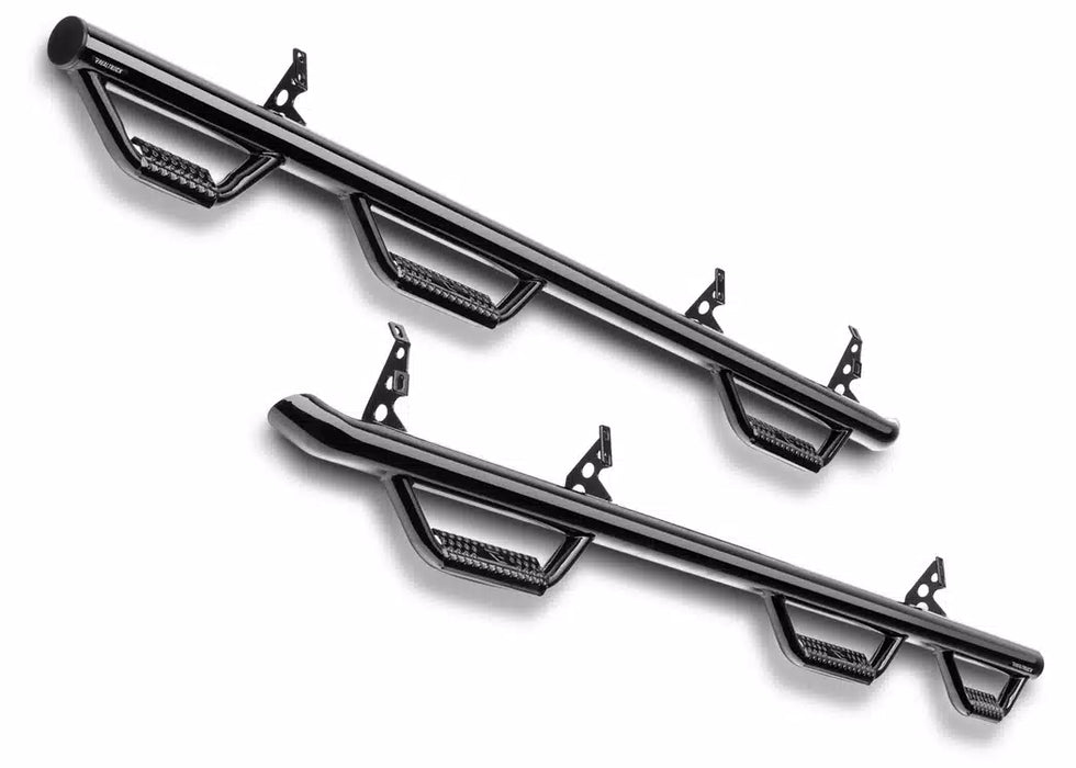 N-Fab Black Wheel To Wheel Nerf Bars For 2002-2009 RAM 1500 & 2003-2009 2500/3500