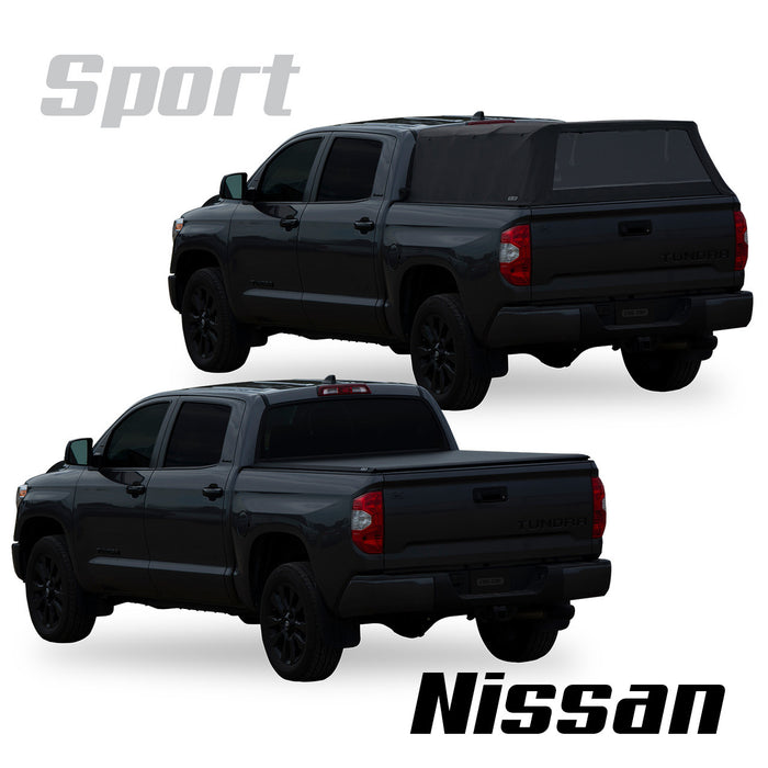 Fas-Top Traveler Sport | 2 in 1 Topper & Tonneau Cover For 2017-2025 Nissan Titan/Titan XD 8' Bed