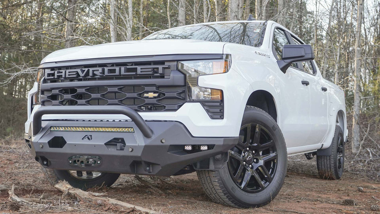 Fab Fours Matrix Front Bumpers For 2022-2026 Chevrolet Silverado 1500