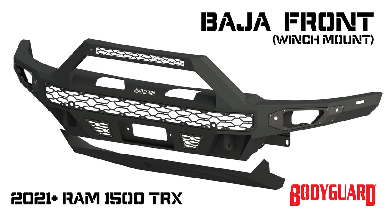 Bodyguard Freedom Baja Front Bumper (Winch Mount) For 2021-2024 RAM 1500 - LBR21LY