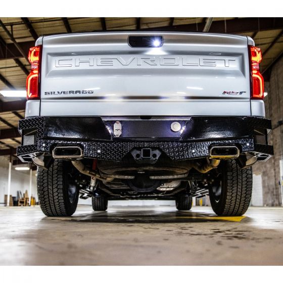 Ranch Hand Sport Rear Bumper For 2019-2026 GMC/Chevrolet Sierra/Silverado 1500 & 2022 Sierra/Silverado 1500 LTD/LD - SBC19HBLSE