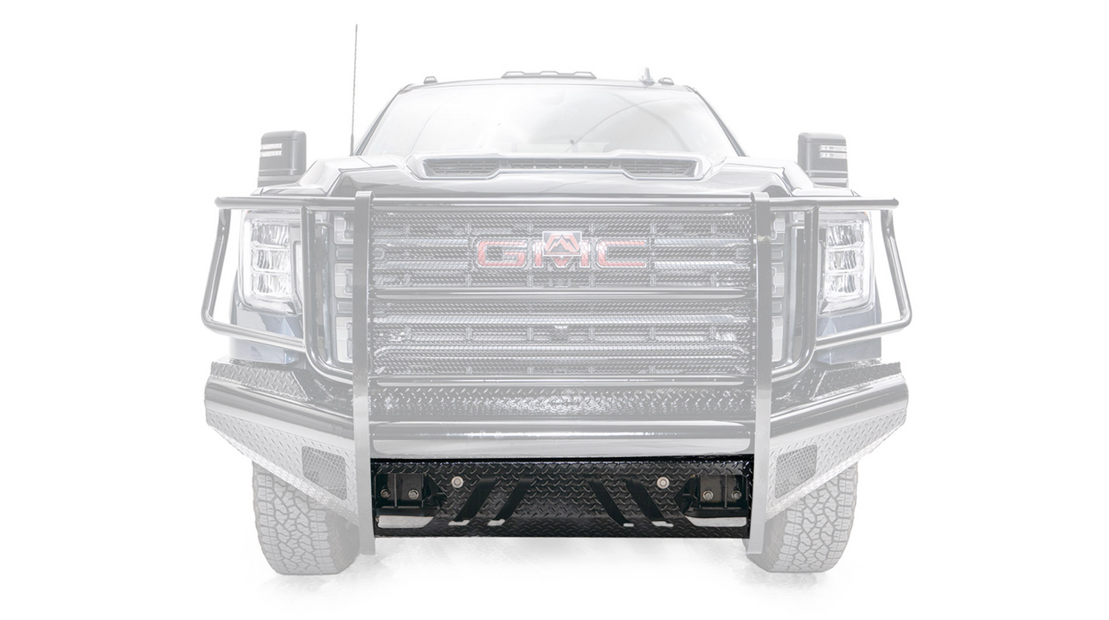 Fab Fours Black Steel Replacement Lower Guard with Sensors For 2020-2023 GMC Sierra 2500/3500 -S22917-1