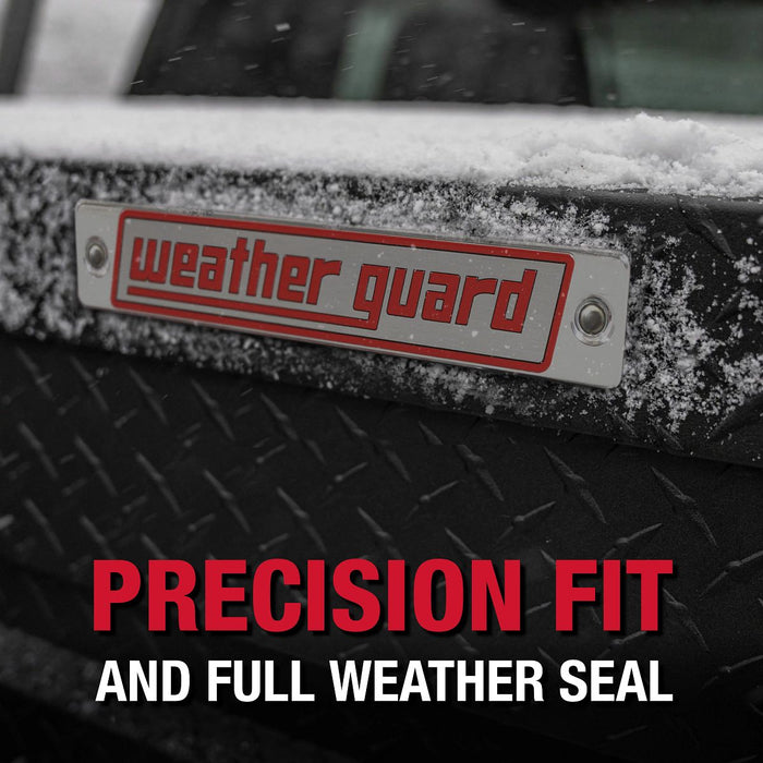 Weather Guard Aluminum Full Compact All-Purpose Chest Box, Gloss Black, 49.25" x 20.3" x 19.1", 8.5 CU FT - 624-5-04