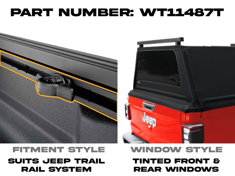 WildTop Jeep Gladiator Truck Cap 2020-Current 5ft (60.3 in)