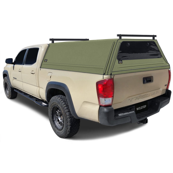 WildTop Soft Truck Cap for 2016-2023 3rd Gen Toyota Tacoma 6ft Bed (73.7 in)