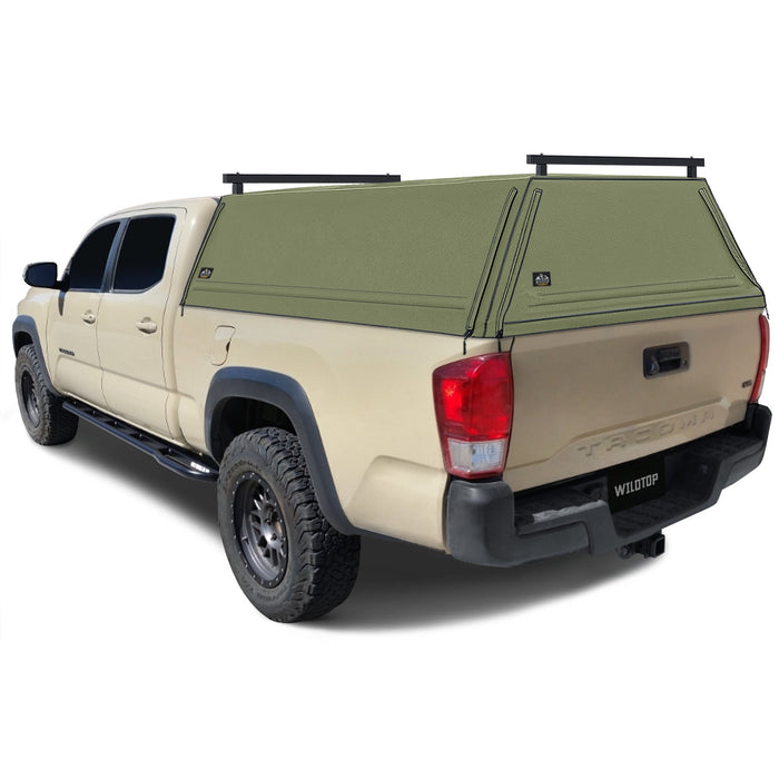 WildTop Soft Truck Cap for 2016-2023 3rd Gen Toyota Tacoma 6ft Bed (73.7 in)