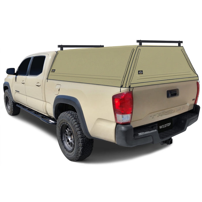 WildTop Soft Truck Cap for 2016-2023 3rd Gen Toyota Tacoma 6ft Bed (73.7 in)