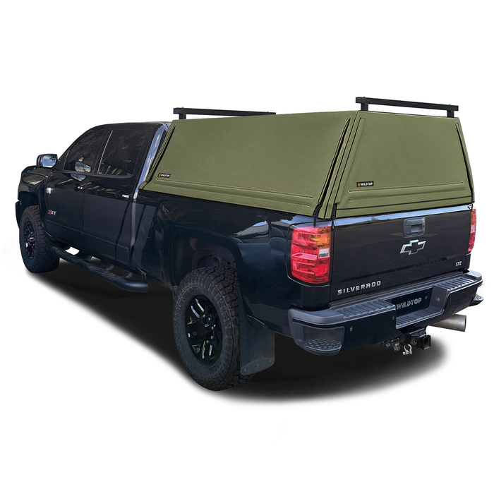 WildTop Soft Truck Cap For 2014-2018 Chevrolet Silverado 1500 Short Bed (69.3 in)