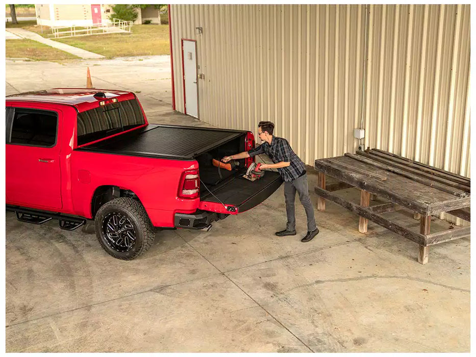 Pace Edwards JackRabbit Manual Retractable Tonneau Cover For 02-08 Dodge RAM 1500 & 02-09 2500/3500 6'4" Bed