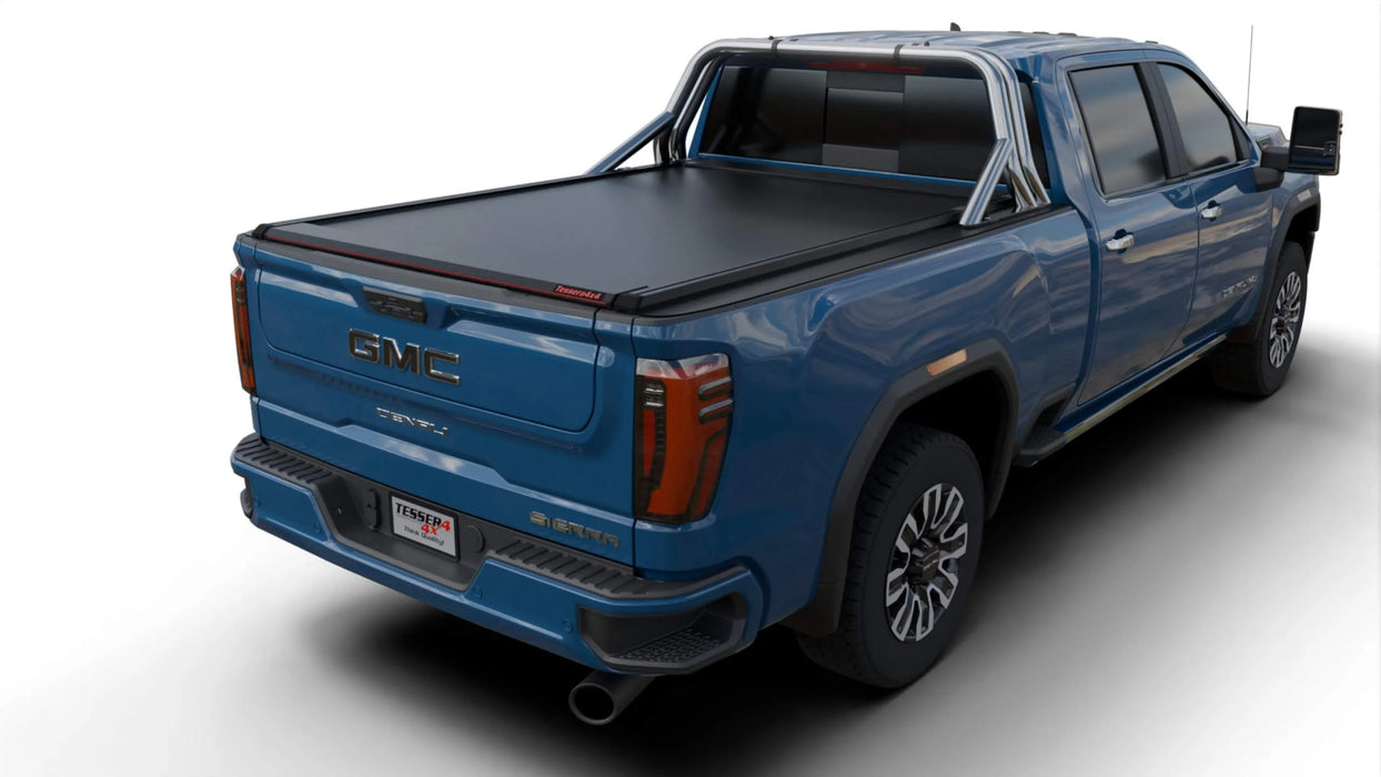 Tessera SE Manual Retractable Tonneau Bed Cover For 20-26 GMC/Chevrolet Sierra/Silverado 2500/3500 HD 6'9" Bed - 5212062605030