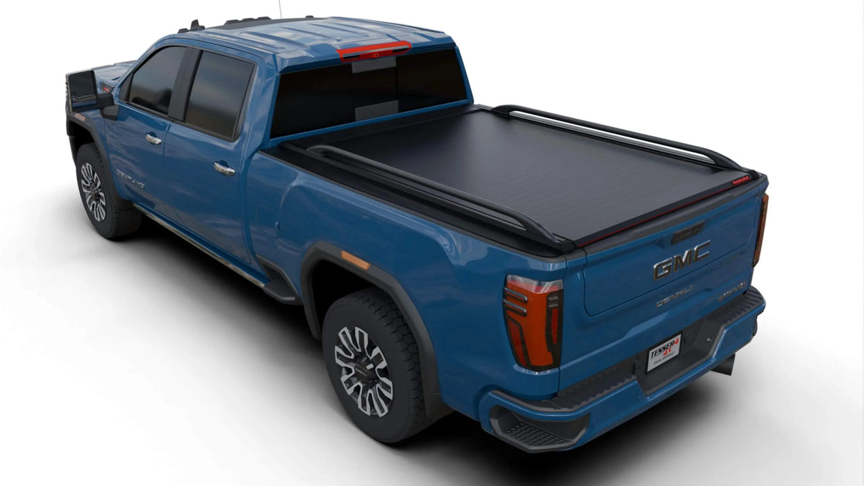 Tessera SE Manual Retractable Tonneau Bed Cover For 20-26 GMC/Chevrolet Sierra/Silverado 2500/3500 HD 6'9" Bed - 5212062605030