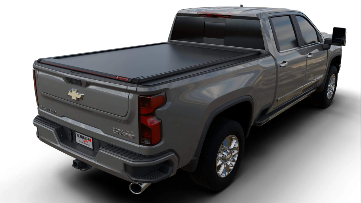 Tessera SE Manual Retractable Tonneau Bed Cover For 20-26 GMC/Chevrolet Sierra/Silverado 2500/3500 HD 6'9" Bed - 5212062605030