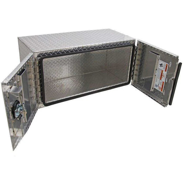 Chandler Underbody Aluminum Tread Plate Barn Door Toolbox