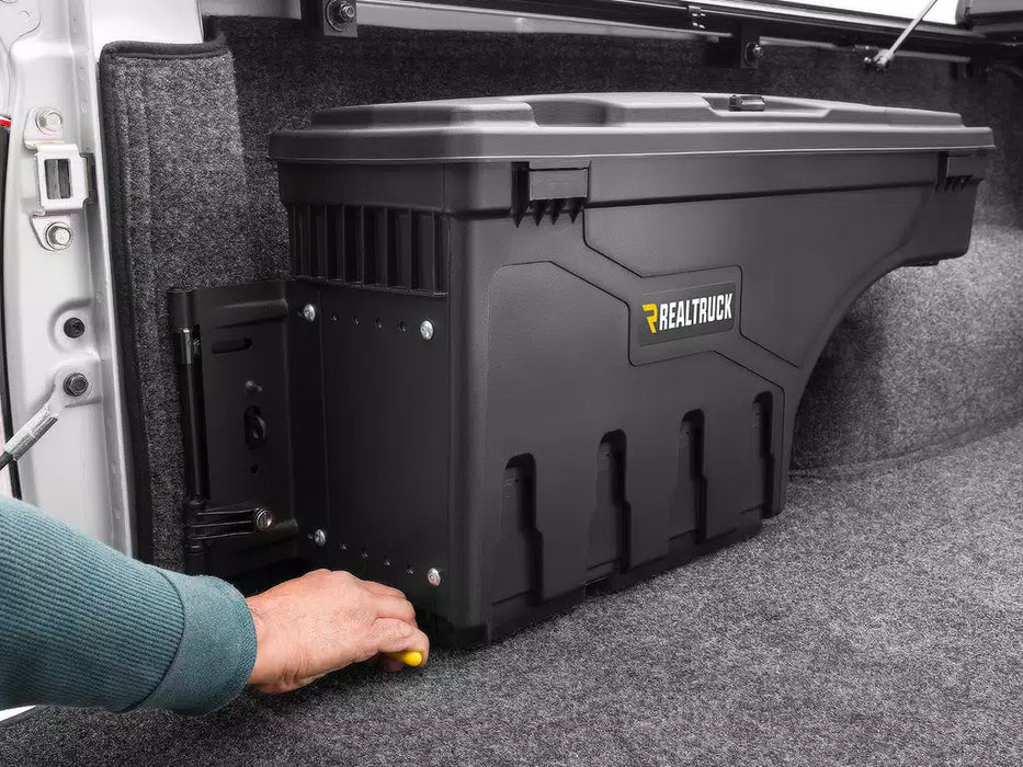 UnderCover Swing Case Truck Bed Toolbox For 2016-2024 Nissan Titan XD & 2017-2024 Nissan Titan