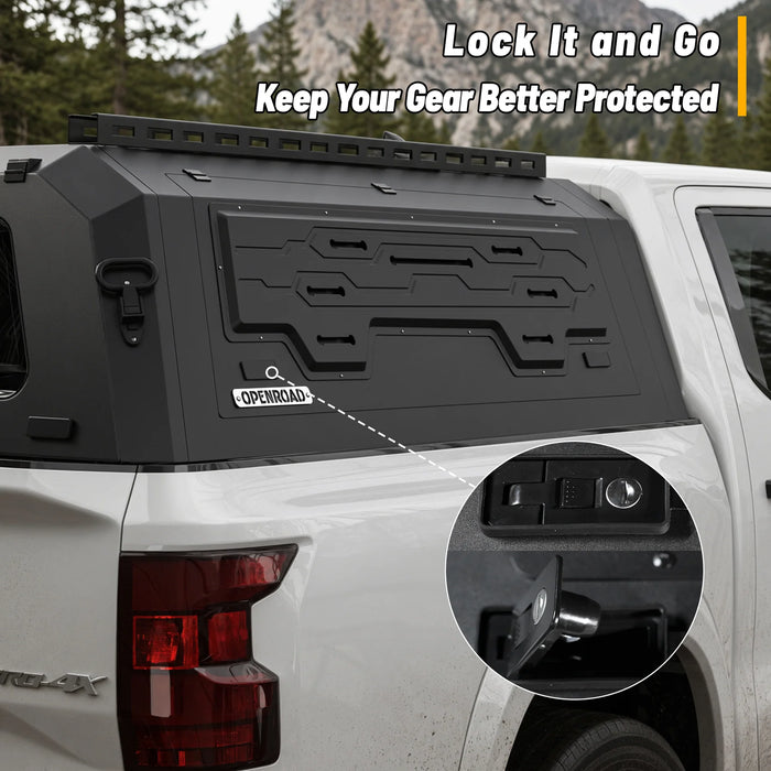 OPENROAD Aluminum Side Truck Cap For 2022-2026 Nissan Frontier 5'7" Bed - PP2PL330028